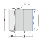  Outwell Newburg 240 Air Low Drive Away Awning