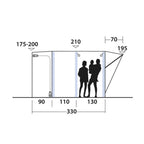  Outwell Newburg 240 Air Low Drive Away Awning