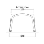  Outwell Newburg 240 Air Low Drive Away Awning