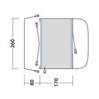  Outwell Santa Monica Air Awning (175-200cm) (2025)