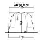 Outwell Santa Monica Air Awning (175-200cm) (2025)