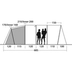  Outwell Carolina 6 Tent (2025)