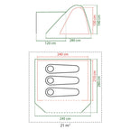  Coleman FastPitch Swagger 3 Tent