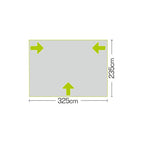  Quest Falcon Pro 325 Poled Porch Caravan Awning