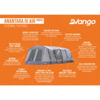 Vango Airbeam Vango Anantara IV 450xl Air Tent