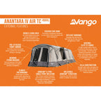 Vango Airbeam Vango Anantara IV TC 450XL Air Tent