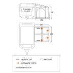 Vango Airbeam Vango Balletto Air 260 Elements Shield Caravan Awning (2024)