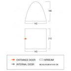  Vango Free-Standing Inner Tent (Midnight) (BR003)
