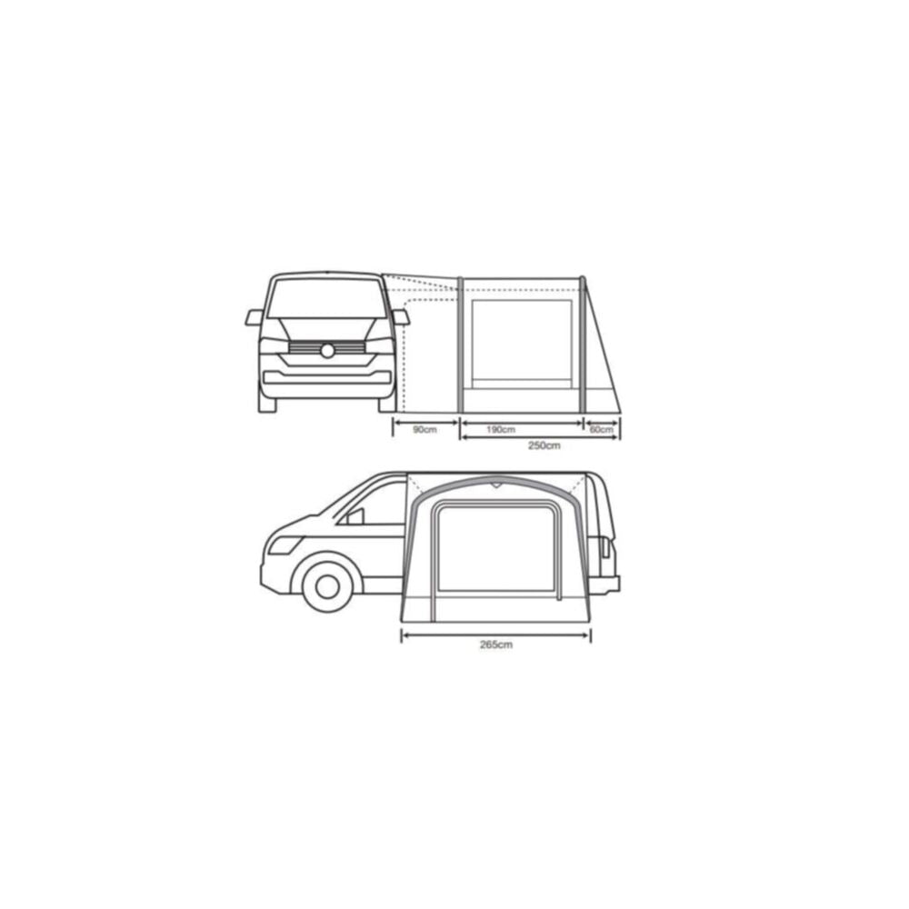  Outdoor Revolution Cayman Air T2 Mid With Footprint (220-255cm)