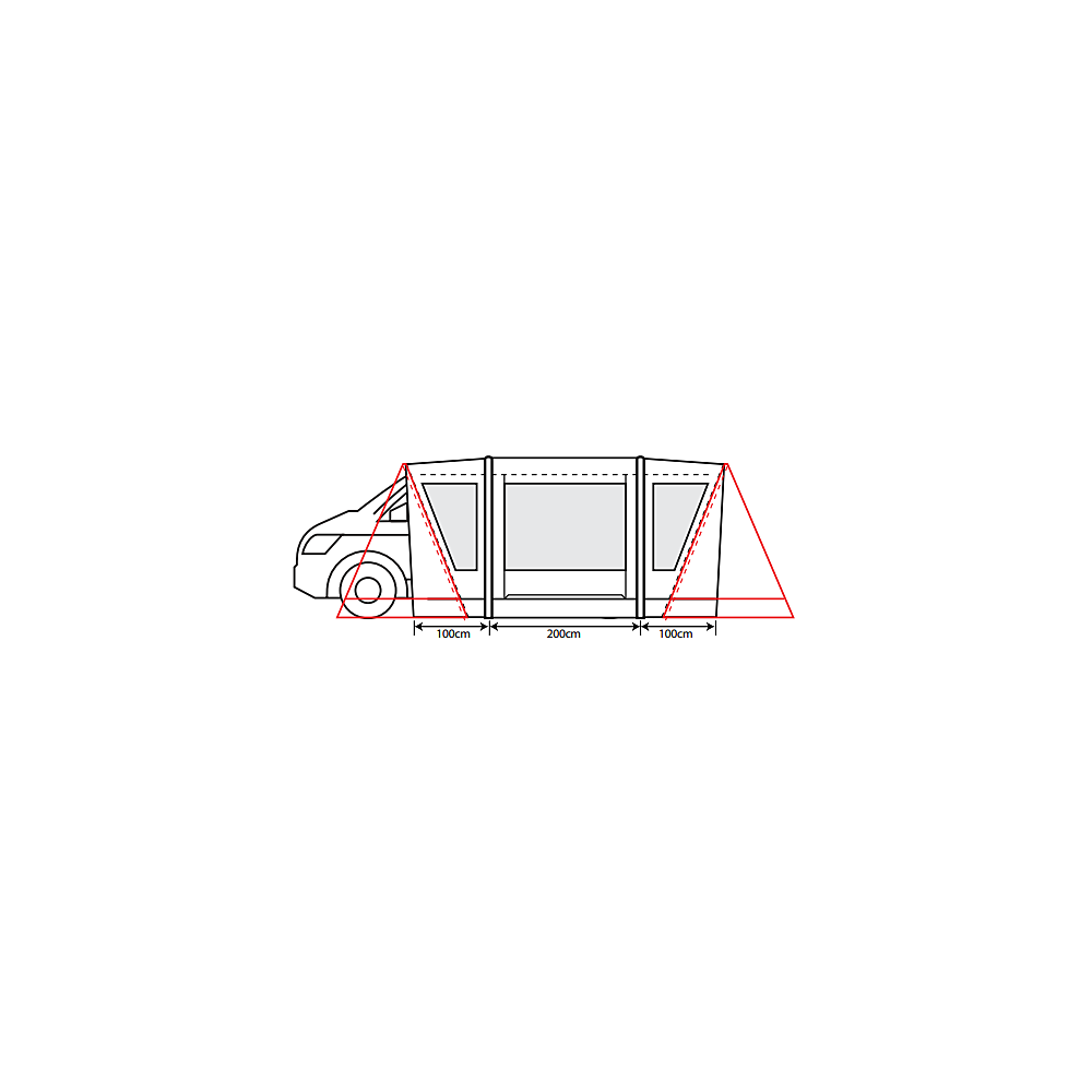  Outdoor Revolution Cayman Combo PC Air Mid Awning (210-255cm)