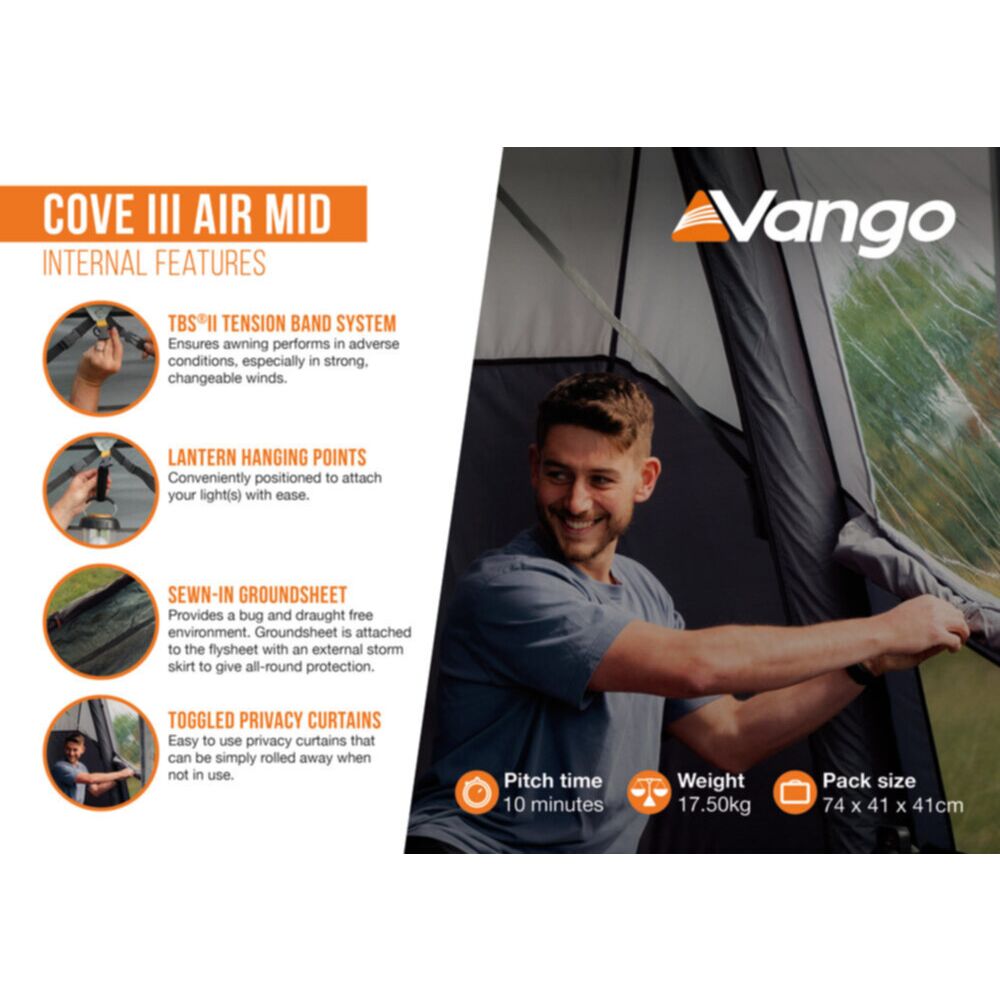 Vango Airbeam Vango Cove III Air Mid Awning (2024)