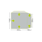  Quest Eagle Poled Drive Away Awning (Low: 180 - 210cm)