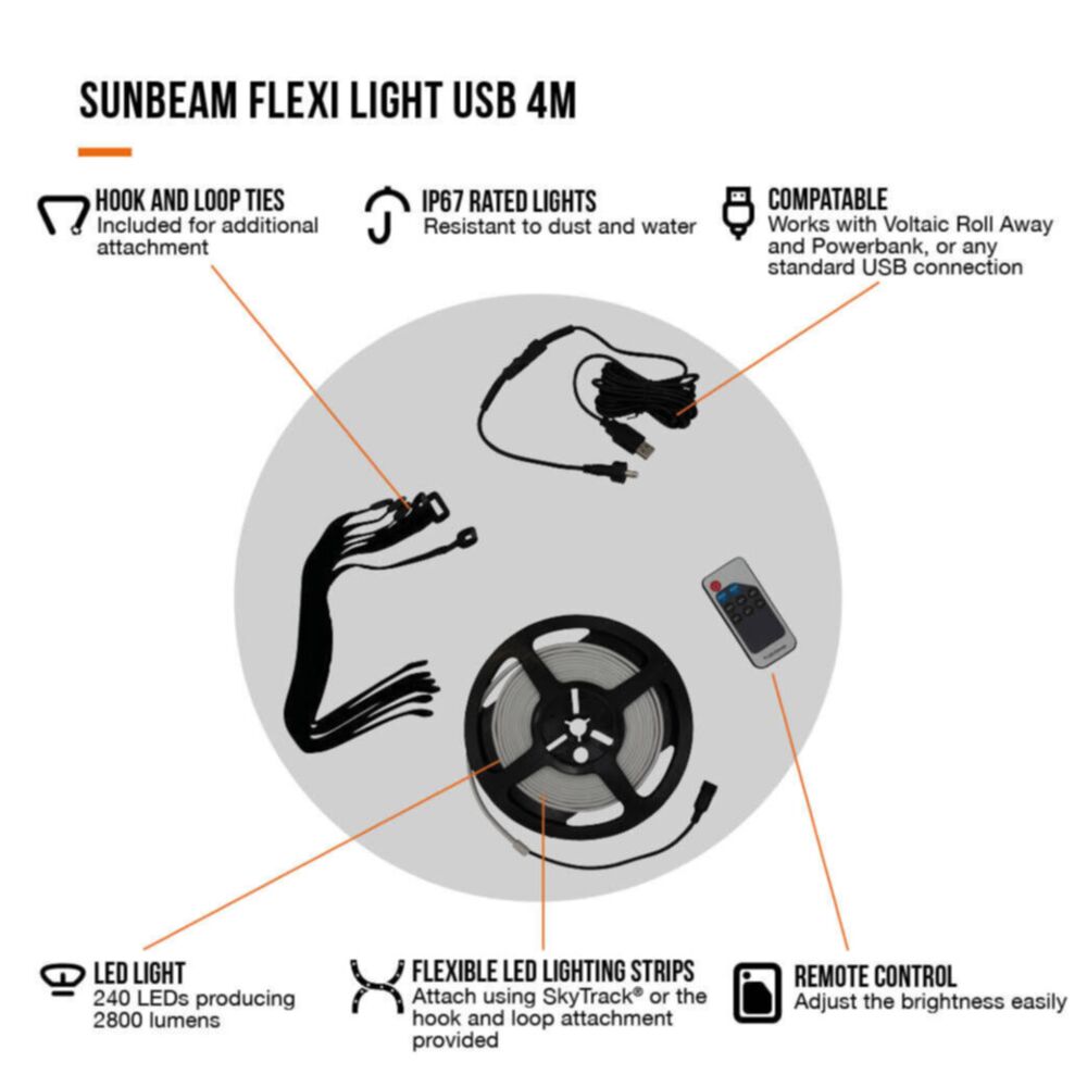  Vango Sunbeam Flexi Light 4m (USB)