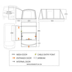 Vango Airbeam Vango Galli Pro Air Mid Awning