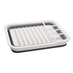  Quest Collapsible-Wares Dish Rack Drainer With Cutlery Holder