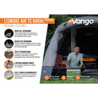 Vango Airbeam Vango Lismore TC Air 600XL Tent Package (incl Footprint)