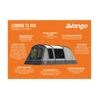  Vango Lismore TC 450 Poled Tent Package (incl Footprint)