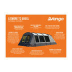  Vango Lismore TC 600XL Poled Tent Package (incl Footprint)