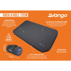  Vango Rock & Roll 12cm Self Inflating Mat - 112cm Wide