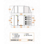 Vango Airbeam Vango Savannah Air 400 Tent Package (incl Footprint)
