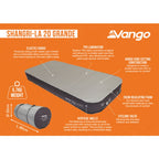  Vango Shangri-La II 20cm Grande Self-Inflating Mattress