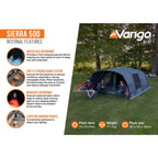  Vango Sierra 500 Poled Tent (2025)