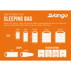  Vango Stellar Single Sleeping Bag (Oasis)
