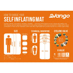 Vango Arcadia 10 Double Self Inflating Mat