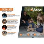Vango Airbeam Vango Tacoma 400 Poled Tent Package (incl Footprint)