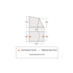 Vango Airbeam Vango Balletto Tall Annex Elements Shield