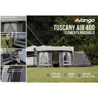 Vango Airbeam Vango Tuscany Air 400 Elements Proshield Caravan Awning